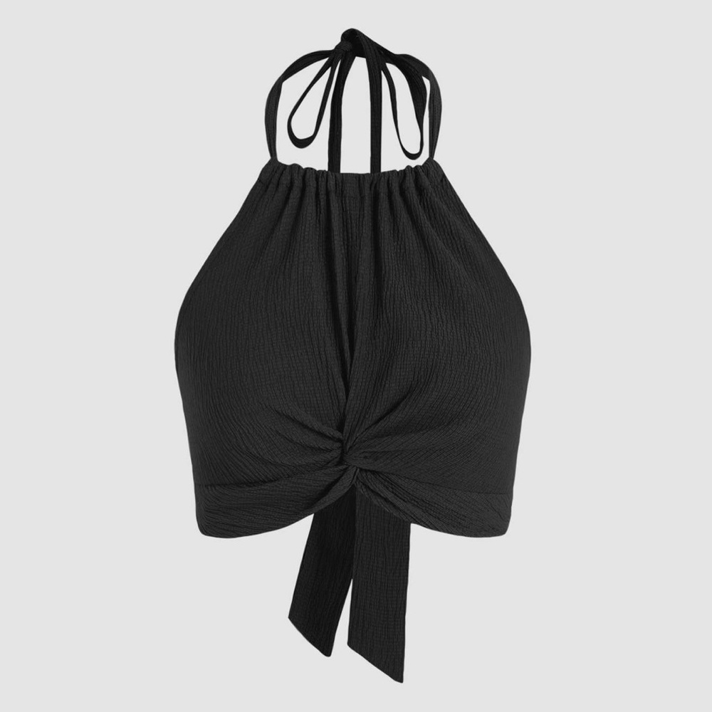 CIDER twist halter top